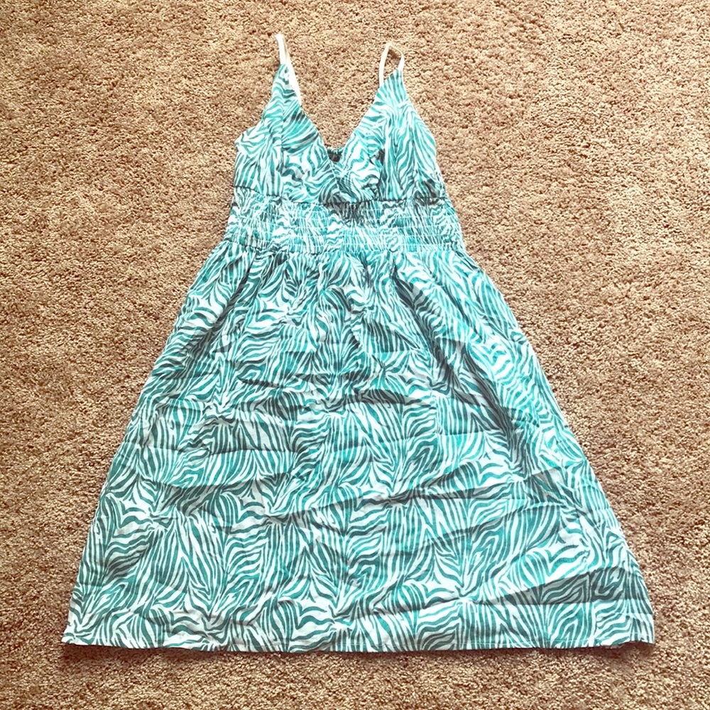 Zebra print summer dress